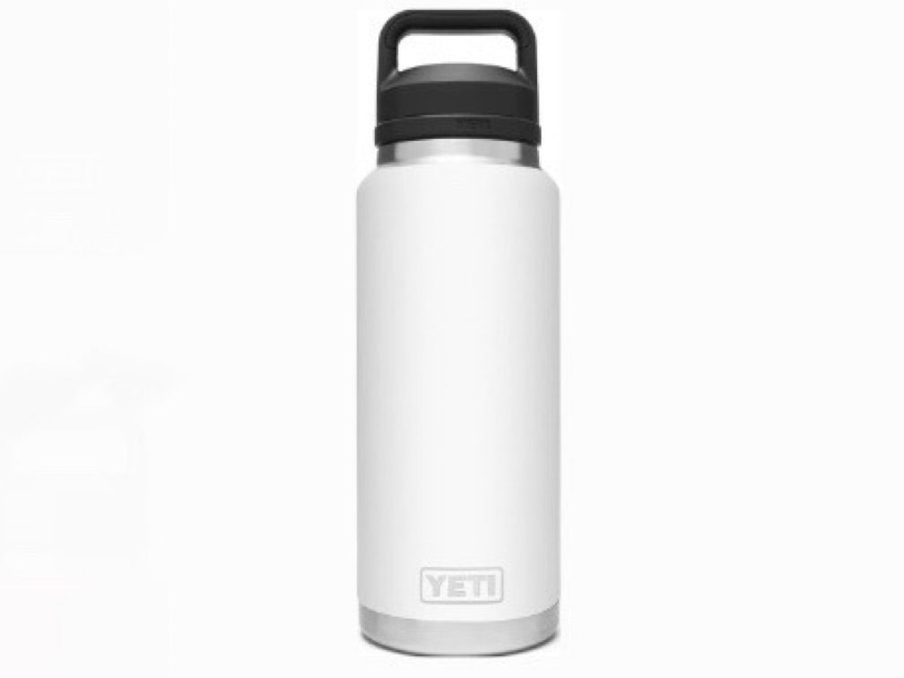 YETI bottle 36oz, color blanco
