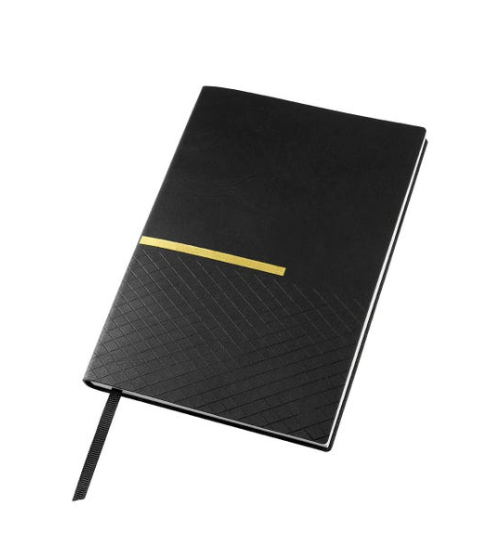Set de libreta zlatna negro