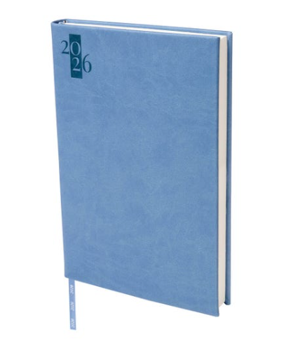 Agenda diaria clasica 2026 azul cielo