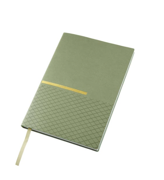 Set de libreta zlatna verde