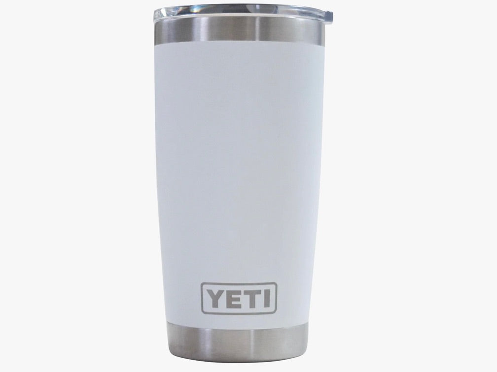 YETI rambler 20oz, color gris granito tapa sencilla