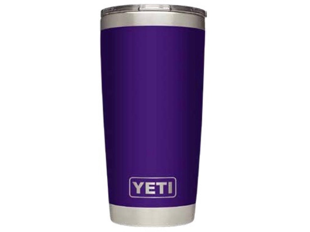 YETI rambler 20oz, color morado tapa sencilla