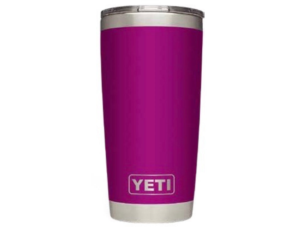YETI rambler 20oz, color purpura tapa sencilla