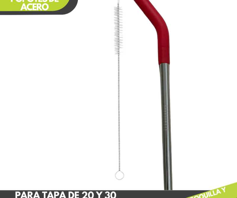 Popote color rojo