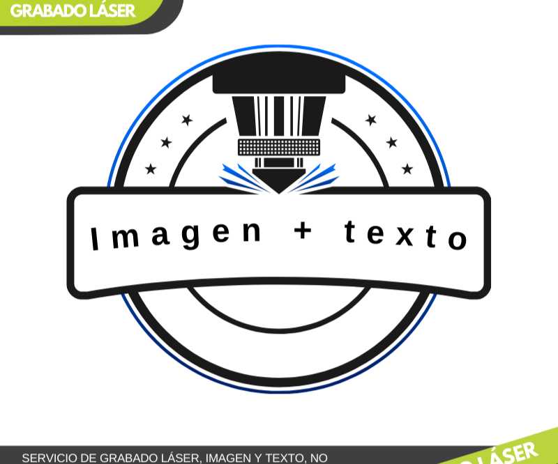 Servicio de grabado laser texto e imagen.