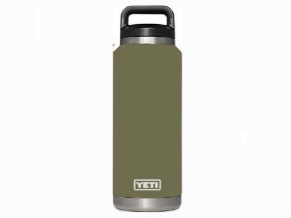 YETI bottle 36oz, color verde militar
