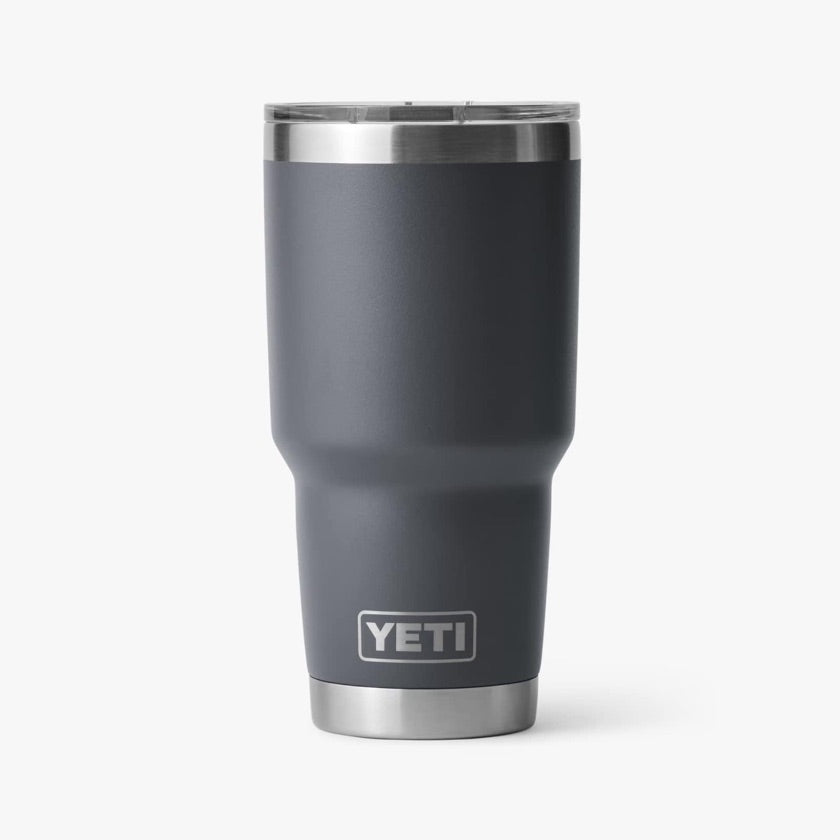 YETI rambler 30oz, color gris