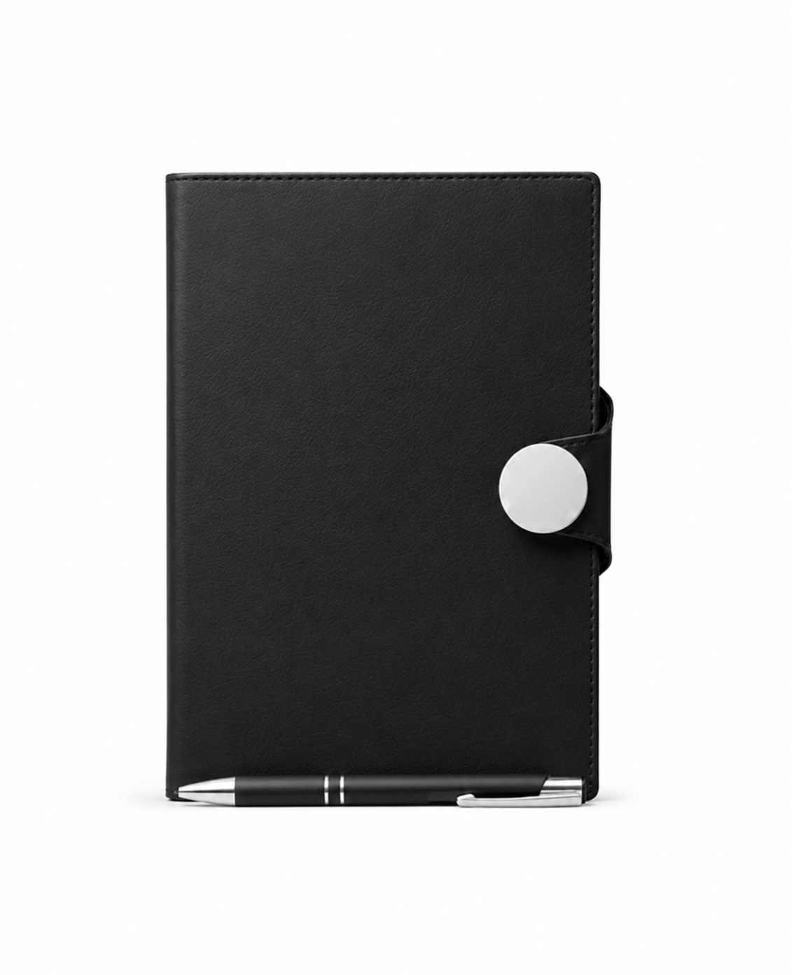 Libreta tipo agenda negra-BOLIGRAFO INCLUIDO
