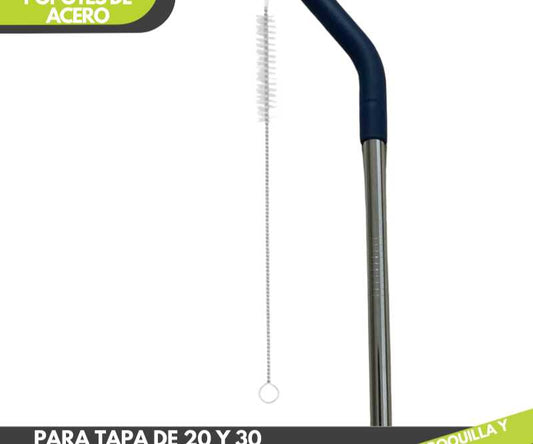 Popote color azul marino