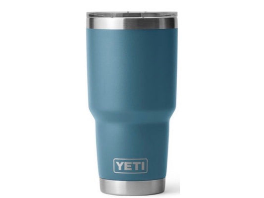 YETI rambler 30oz, color azul nórdico