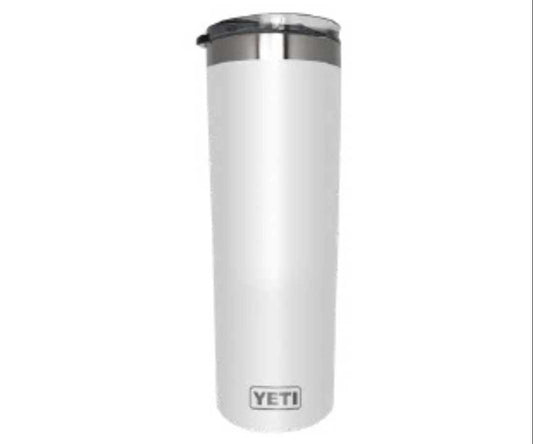 YETI Skinny 20oz, color blanco tapa antiderrame