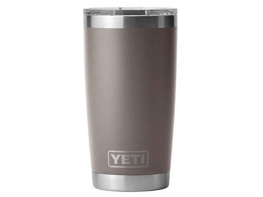 YETI rambler 20oz, color cocoa tapa sencilla