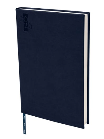 Agenda diaria clasica 2026 azul marino