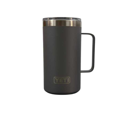 YETI mug 24oz, color gris tapa sencilla