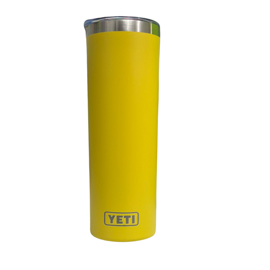 YETI Skinny 20oz, color amarillo tapa antiderrame