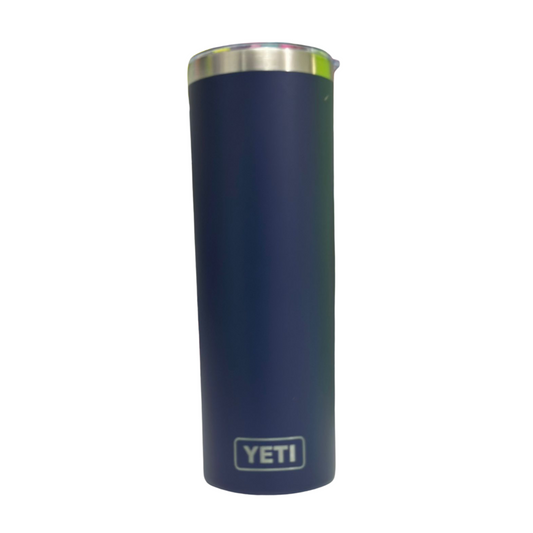 YETI Skinny 20oz, color azul marino tapa antiderrame