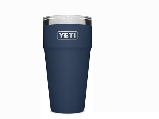 YETI Stack 26 oz, color azul marino tapa sencilla