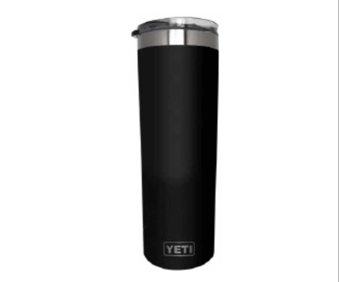 YETI Skinny 20oz, color negro tapa antiderrame
