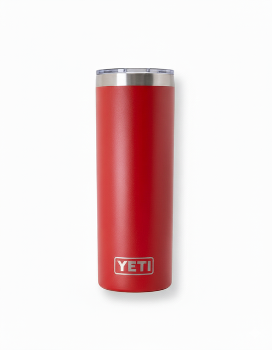 YETI Skinny 20oz, color guinda tapa antiderrame
