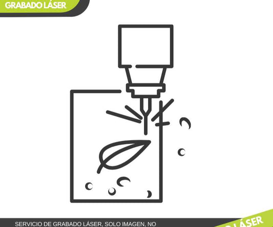 Servicio de grabado laser, solo imagen.