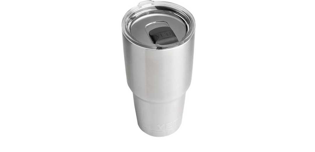 YETI original con codigo QR color stainless