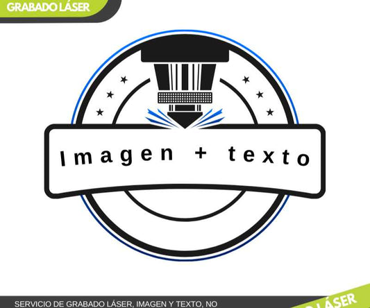 Servicio de grabado laser texto e imagen.
