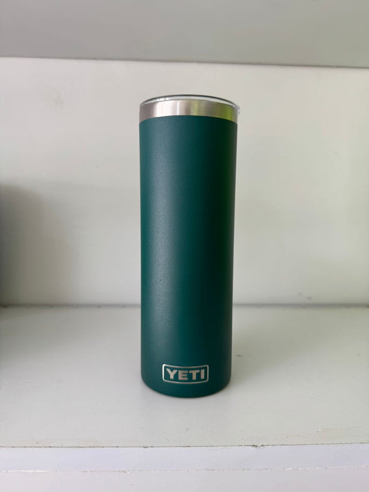 YETI Skinny 20oz, color verde bandera tapa antiderrame