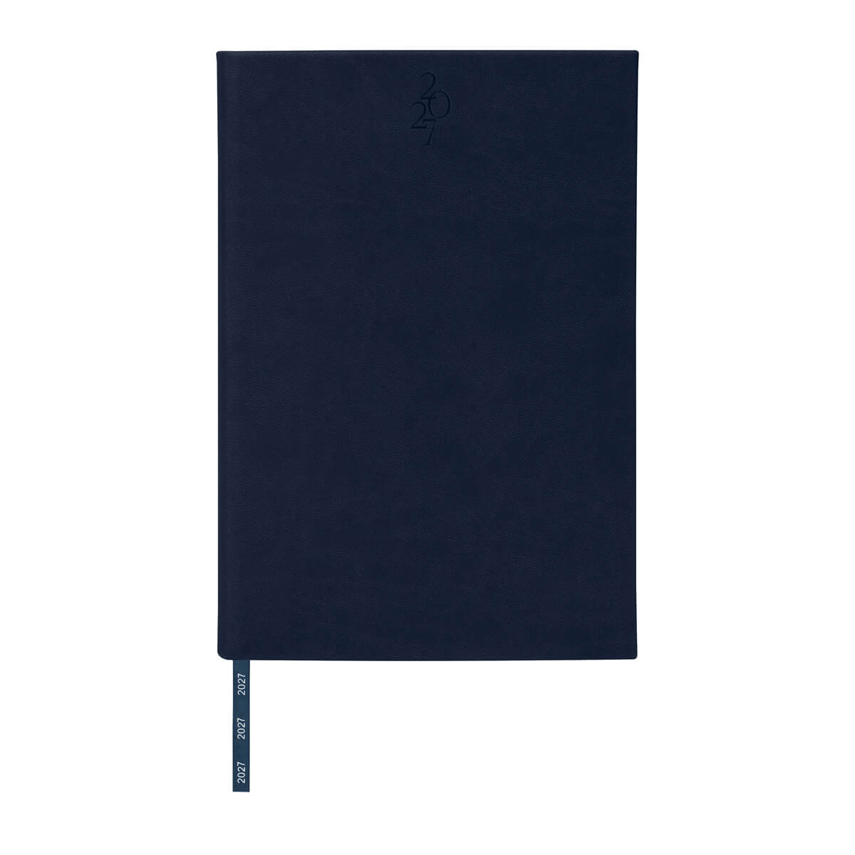 Agenda diaria clasica 2027 azul marino- boligrafo de regalo