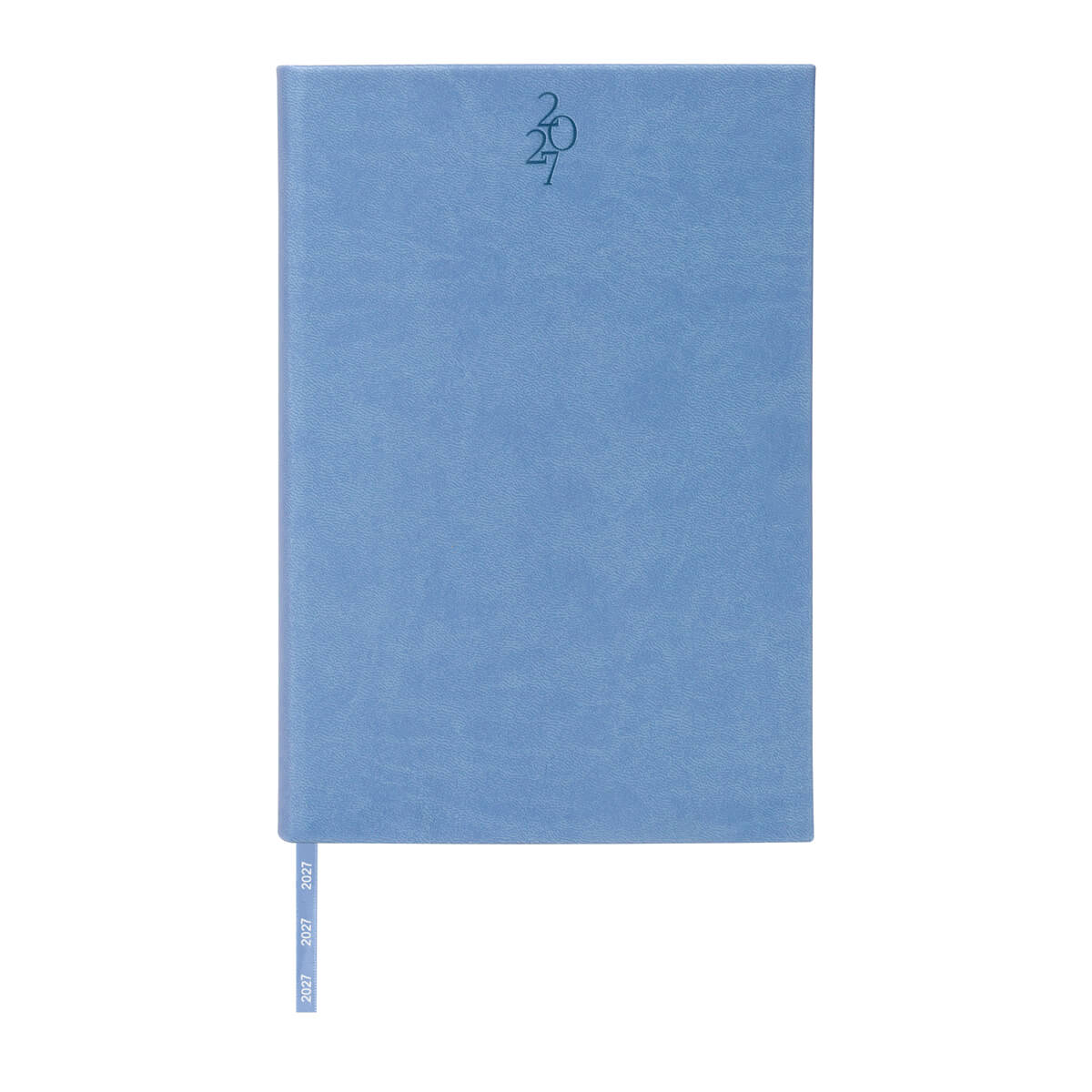 Agenda diaria clasica 2027 azul cielo- boligrafo de regalo