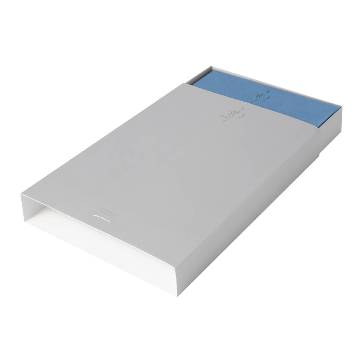 Agenda diaria clasica 2027 azul cielo- boligrafo de regalo