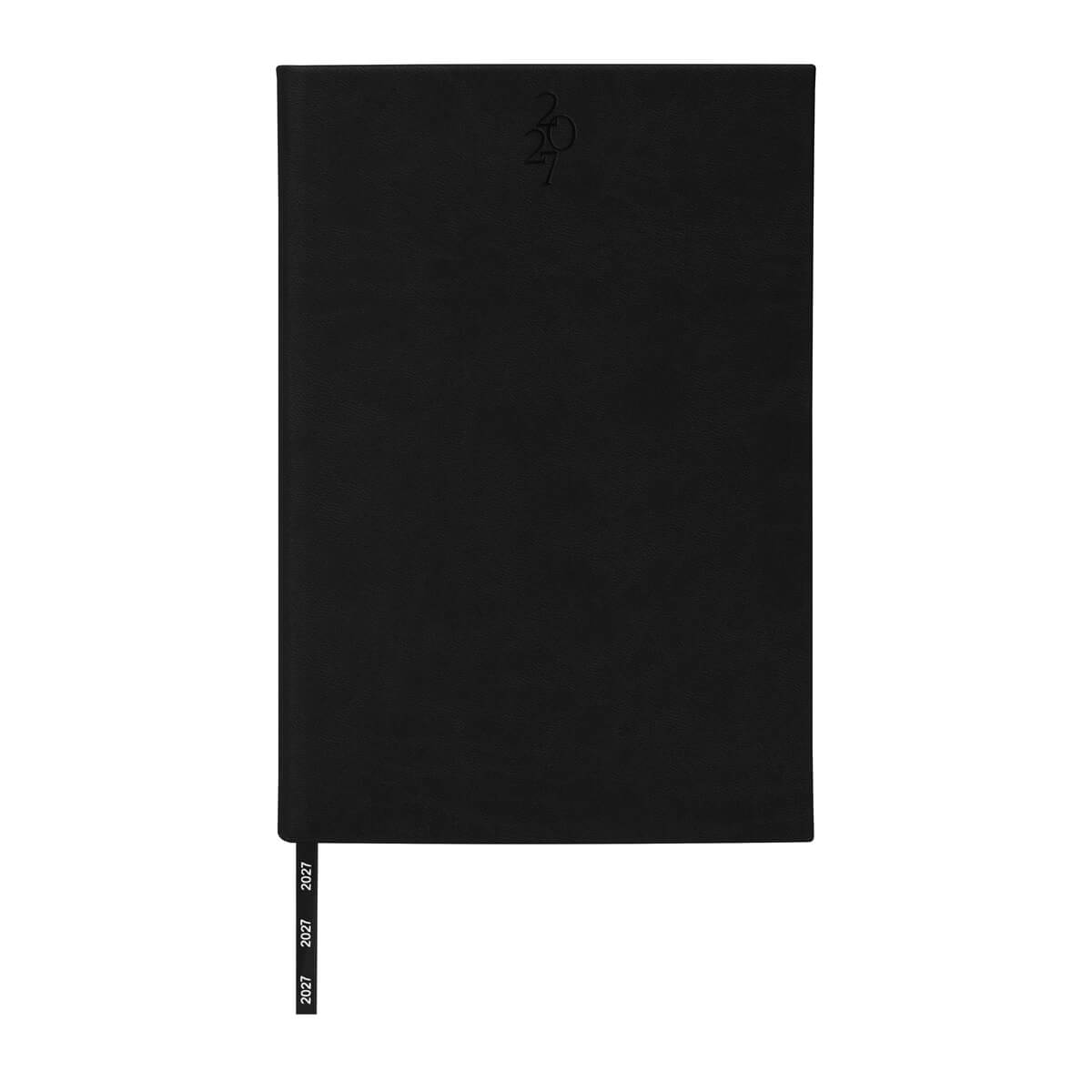 Agenda diaria clasica 2027 negro- boligrafo de regalo
