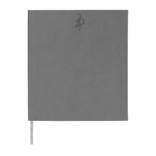 Agenda ejecutiva semanal 2027 gris- boligrafo de regalo