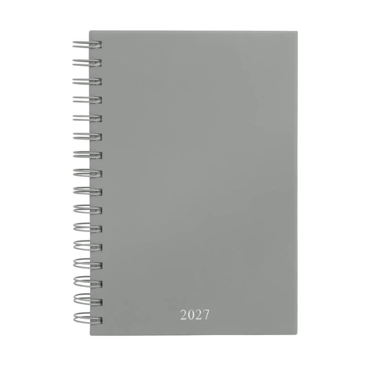 Agenda diaria Lette 2027 Gris- Boligrafo incluido