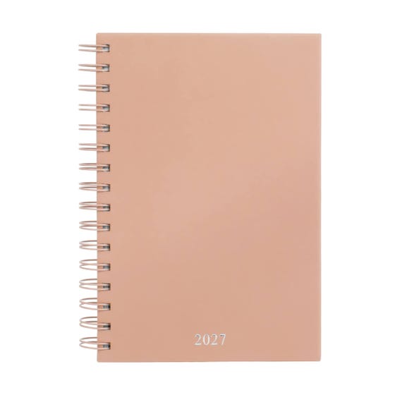 Agenda diaria Lette 2027 Rosa- Boligrafo incluido