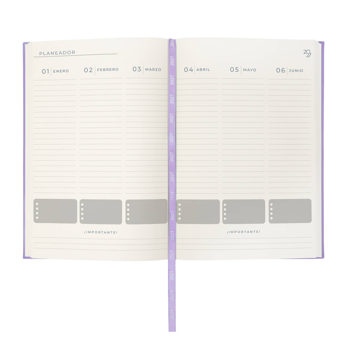 Agenda Terra diaria 2027 morado- boligrafo de regalo
