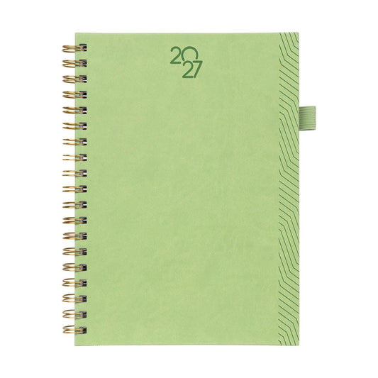 AGENDA SEMANAL TERRA 2027 VERDE-BOLIGRAFO INCLUIDO