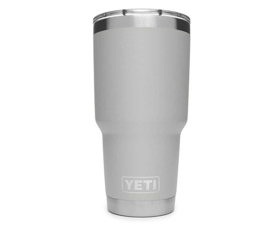 YETI rambler 30oz, color gris calizo